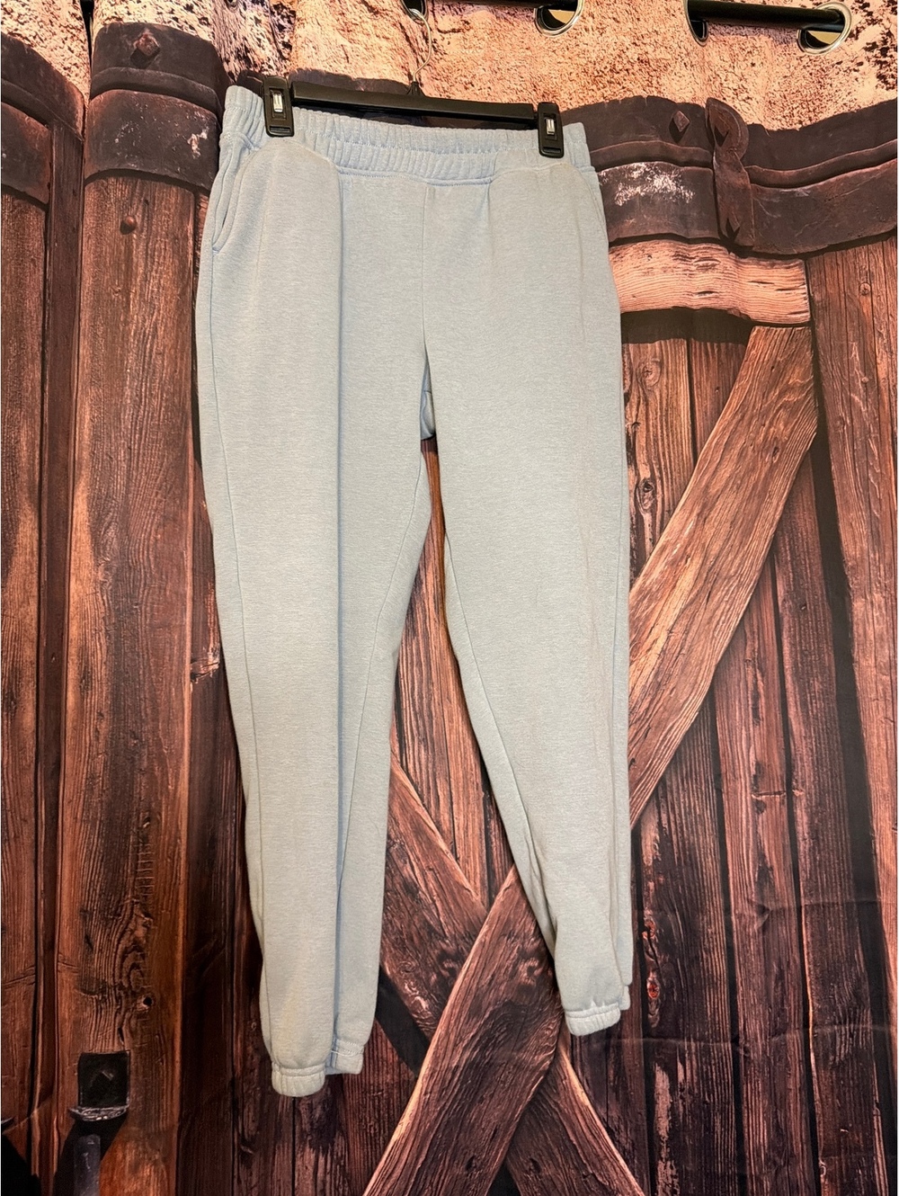 Yogalicious Super Soft Deluxe Top Light Blue Sweatpants Size Small